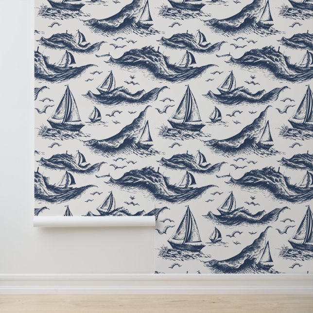 Sailboat and Waves Wallpaper (Application)