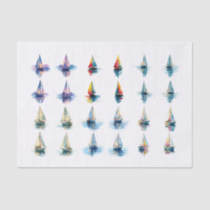 Sailboat Assortment Decoupage Paper