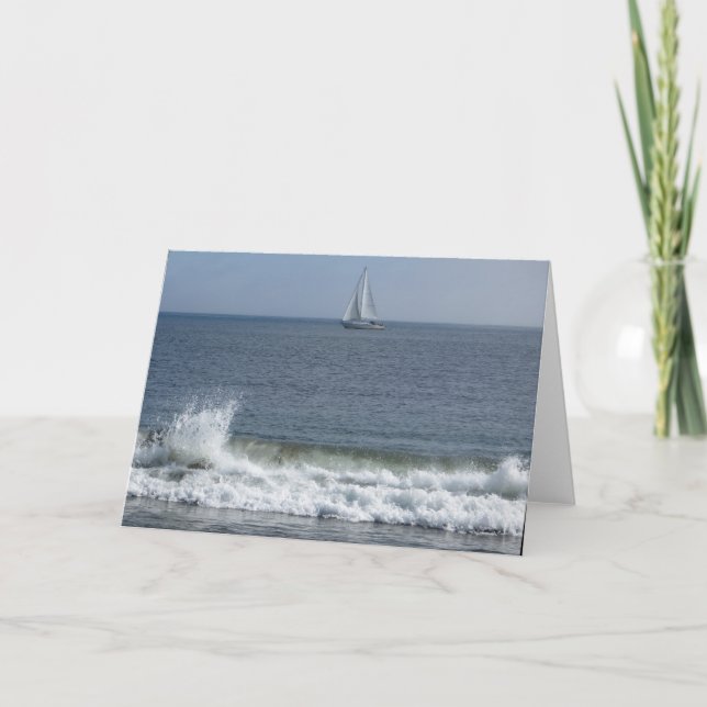 Sailboat at Doran Beach Card (Front)
