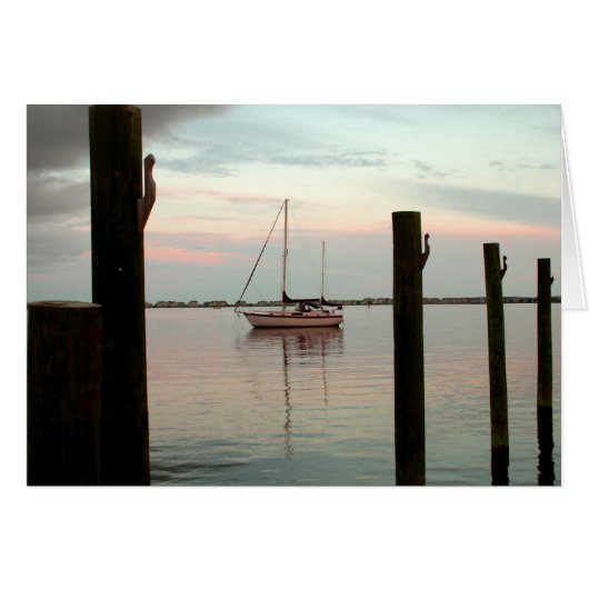 Sailboat at Dusk- Cards (Front Horizontal)