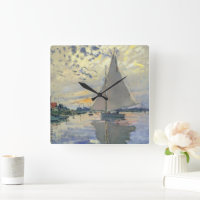 Sailboat at Le Petit-Gennevilliers by Claude Monet