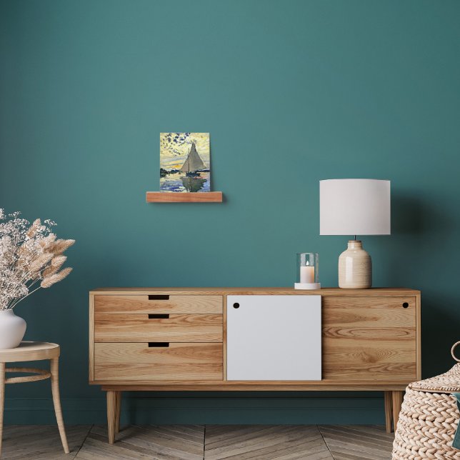 Sailboat at le Petit Gennevilliers by Monet Picture Ledge (Living Room)