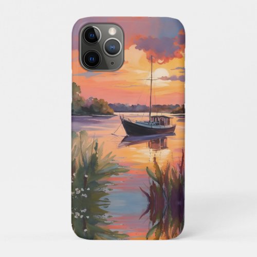 Sailboat at Sunrise iPhone 11 Pro Case