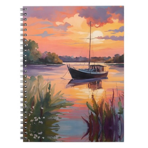 Sailboat at Sunrise Notebook
