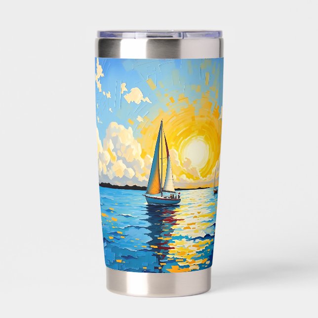 Sailboat at Sunset Insulated Tumbler (Front)