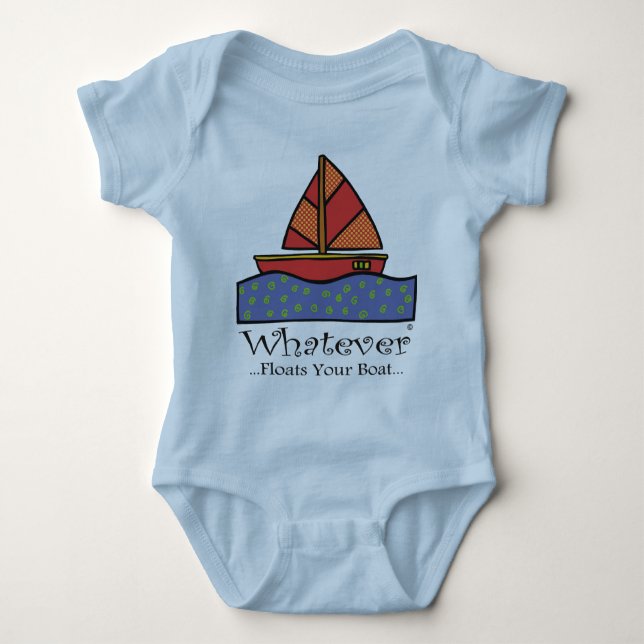 Sailboat Baby Bodysuit (Front)