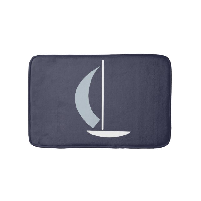Sailboat Bath Mat (Front)
