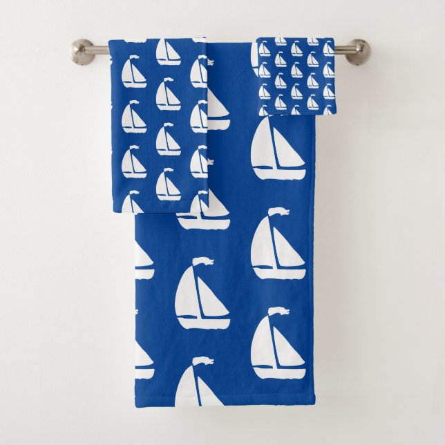 Sailboat Bath Towel Set (Insitu)