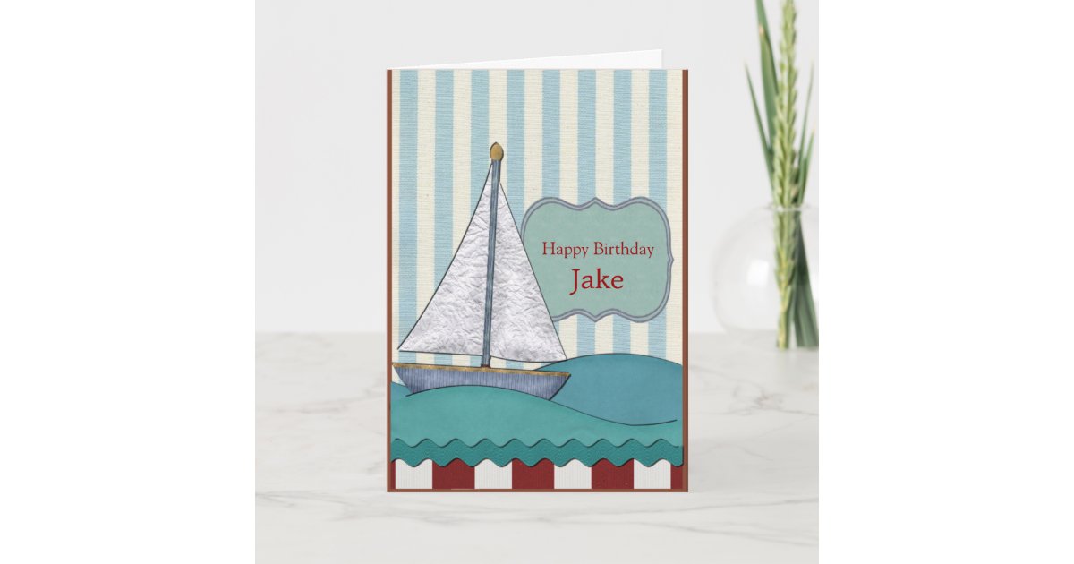 Sailboat Birthday Card | Zazzle