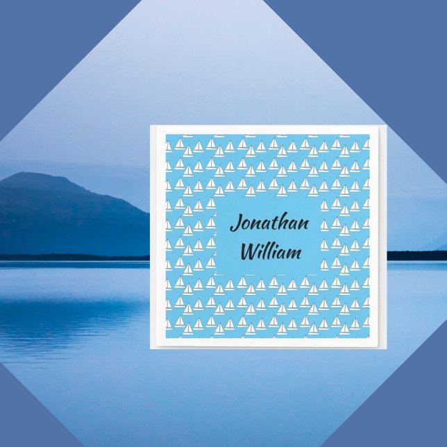 Sailboat Birthday Napkins (Creator Uploaded)