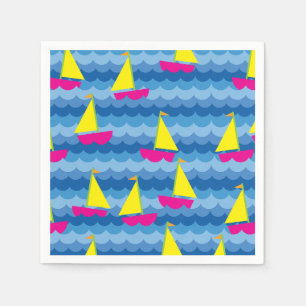 Sailboat Birthday Party Napkins