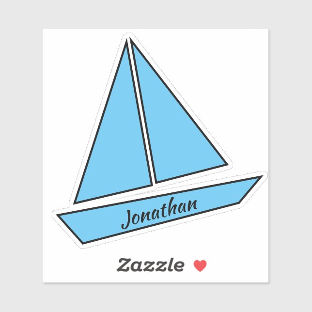 Sailboat Birthday Party  Sticker (Sheet)