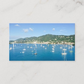 Sailboat Business Card by BeachBeginnings at Zazzle