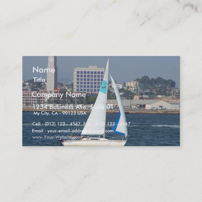 Sailboat Business Card (Front)