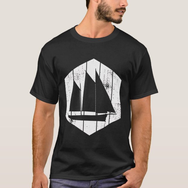 Sailboat Captain Sailing T-Shirt (Front)