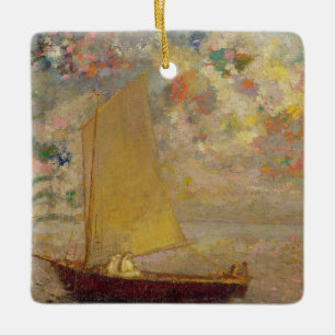 Sailboat Ceramic Ornament