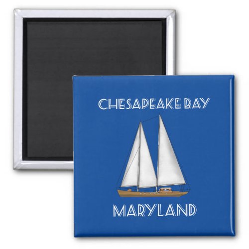 Sailboat Chesapeake Bay Maryland Magnet