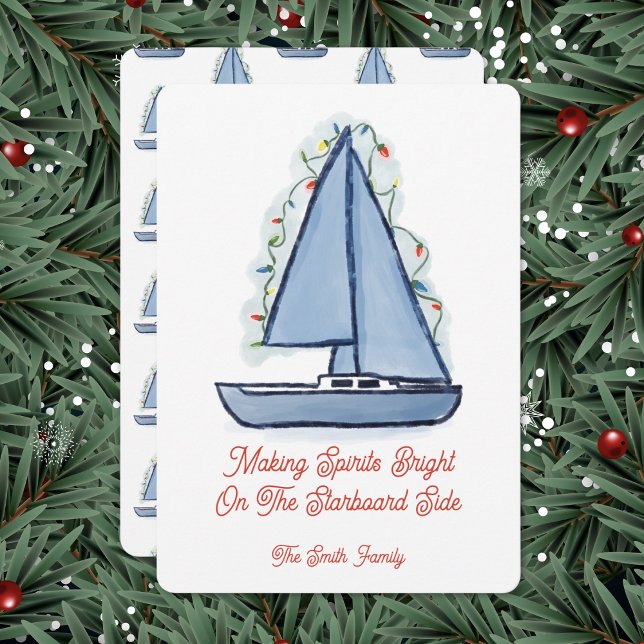 Sailboat Christmas Card (Creator Uploaded)
