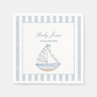 Sailboat Cocktail Napkin