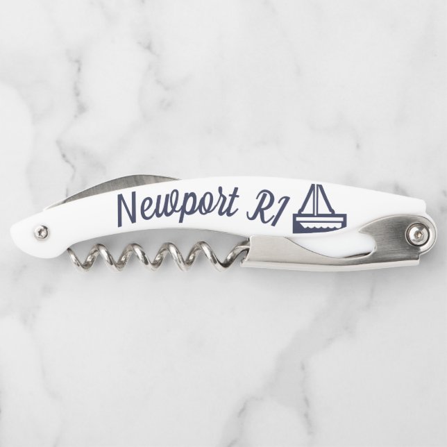 Sailboat Corkscrew Bridal Party Gift (Back)