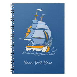 Sailboat custom notebook