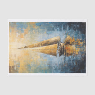 Sailboat Decoupage  Tissue Paper