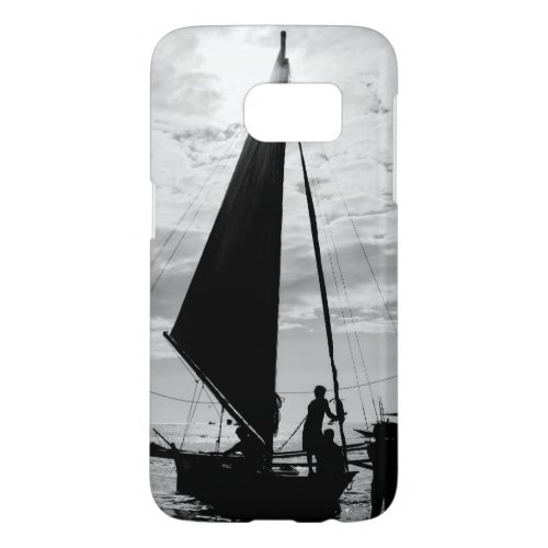 Sailboat Docked On The Shore Samsung Galaxy S7 Case