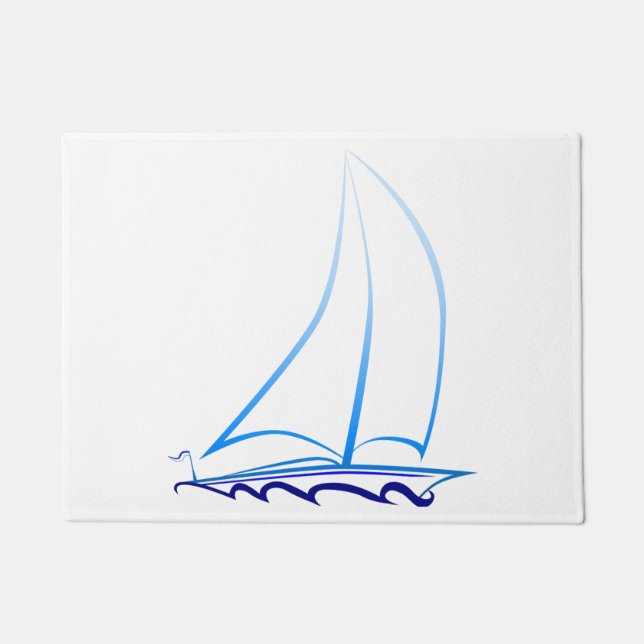 Sailboat Doormat (Front)