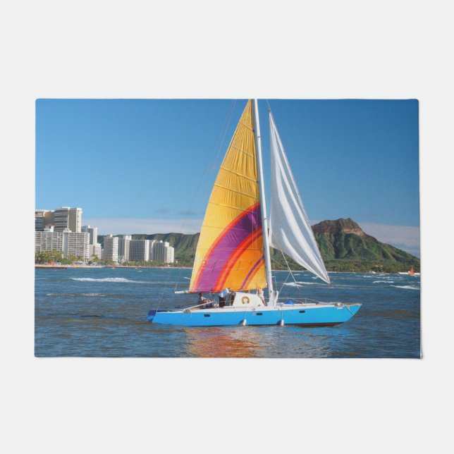 Sailboat Doormat (Front)
