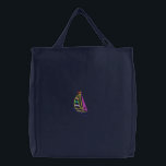 Sailboat Embroidered Bag<br><div class="desc">Sailboat Embroidered Tote Bag for those trips to the beach, on a cruise or for fishing trips.</div>