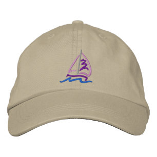 Sailboat Embroidered Baseball Hat