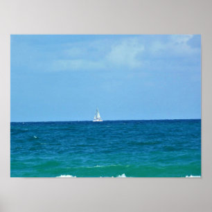 Sailboat, Fort Lauderdale, Florida Poster