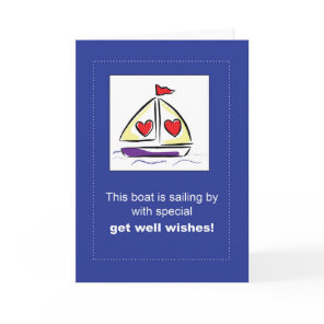 Sailboat Get Well after Surgery Card