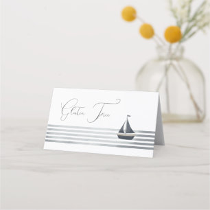 Sailboat gluten free buffet card
