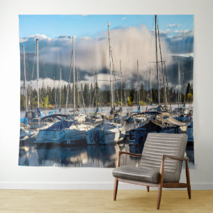 Sailboat Harbor // Lake Dillon Colorado Tapestry