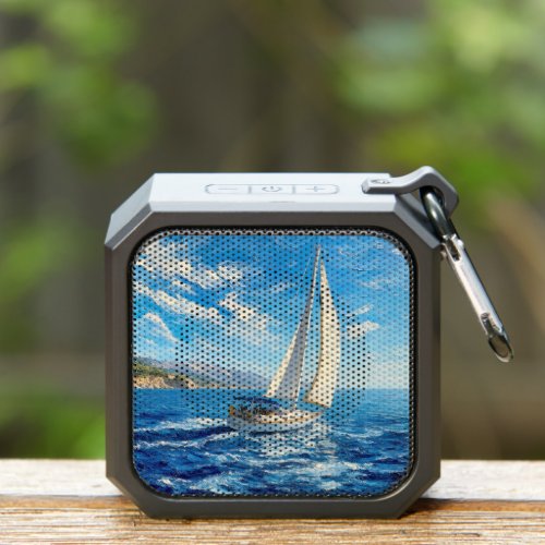 Sailboat Impasto Painting Bluetooth Speaker