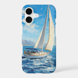 Sailboat Impasto Painting iPhone 17 Case