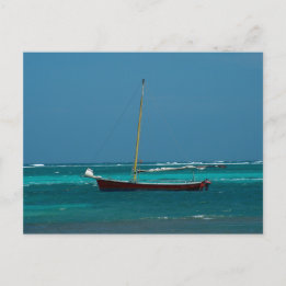 Sailboat in Belize Postcard