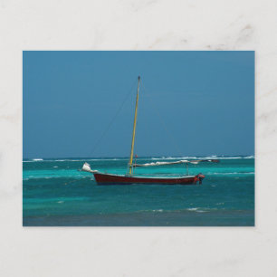 Sailboat in Belize Postcard