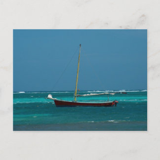 Sailboat in Belize Postcard