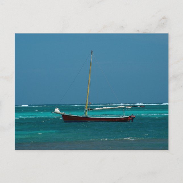 Sailboat in Belize Postcard (Front)
