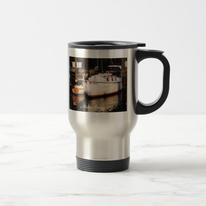 Sailboat In Slip with Dink Travel Mug