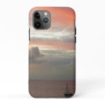 Sailboat in Sunset Beautiful Pink Seascape iPhone 11 Pro Case