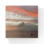 Sailboat in Sunset Paperweight