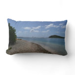 Sailboat in the Distance at St. Thomas Lumbar Pillow