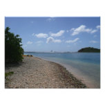 Sailboat in the Distance at St. Thomas Photo Print