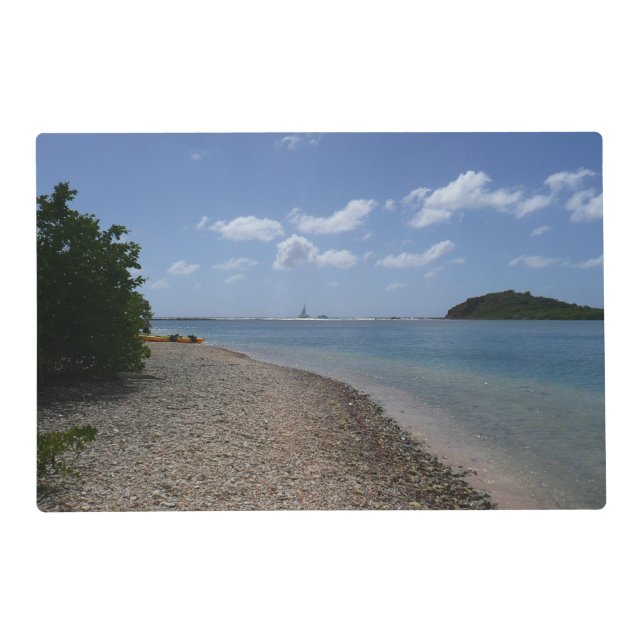 Sailboat in the Distance at St. Thomas Placemat (Front)