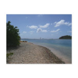 Sailboat in the Distance at St. Thomas Postcard