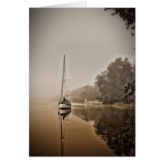 Sailboat in the Fog Card (Front)