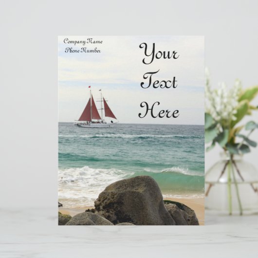 Sailboat Letterhead (Standing Front)